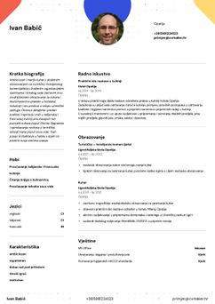 Odaberite predložak Hopkins i napravite profesionalan CV