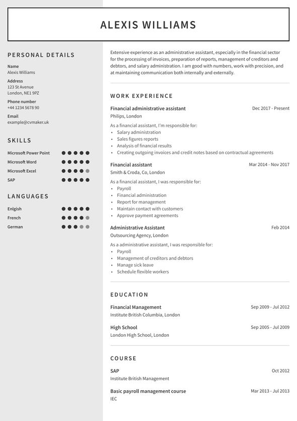 CV s puno iskustva